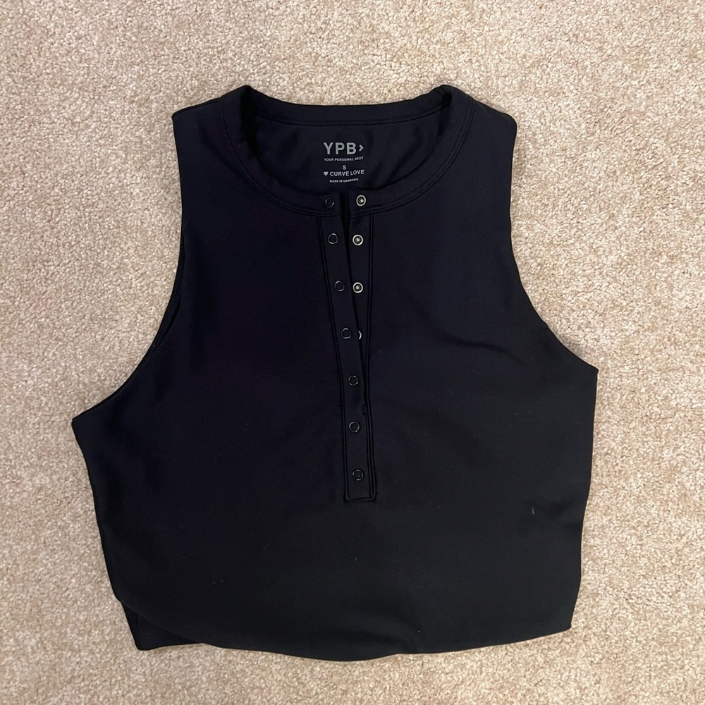 YPB Black Curve Love Crop Top